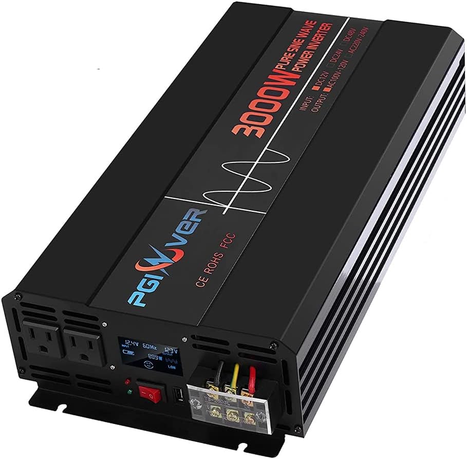 3000W Pure Sine Wave Power Inverter with Remote Control C931