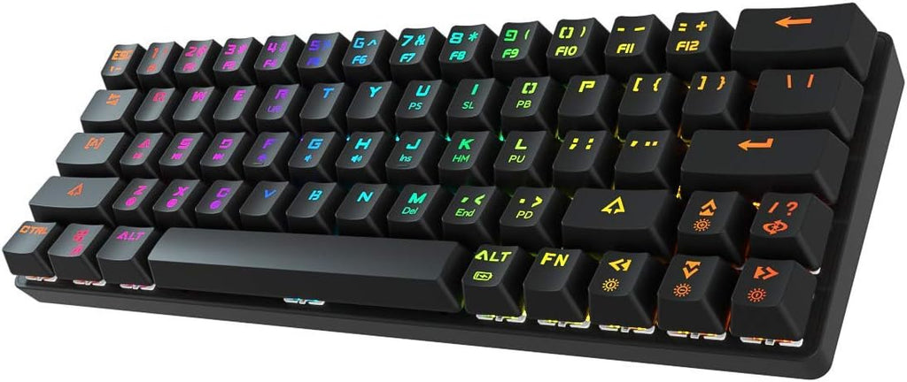 60% Wired Wireless RGB Bluetooth Mechanical Keyboard, Red Switches, Pack of 2 Z65479