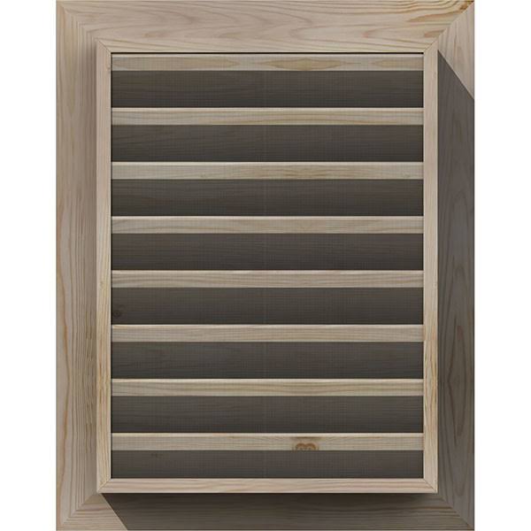 36-in W x 24-in H Vertical Gable Vent Unfinished Smooth Pine U9723