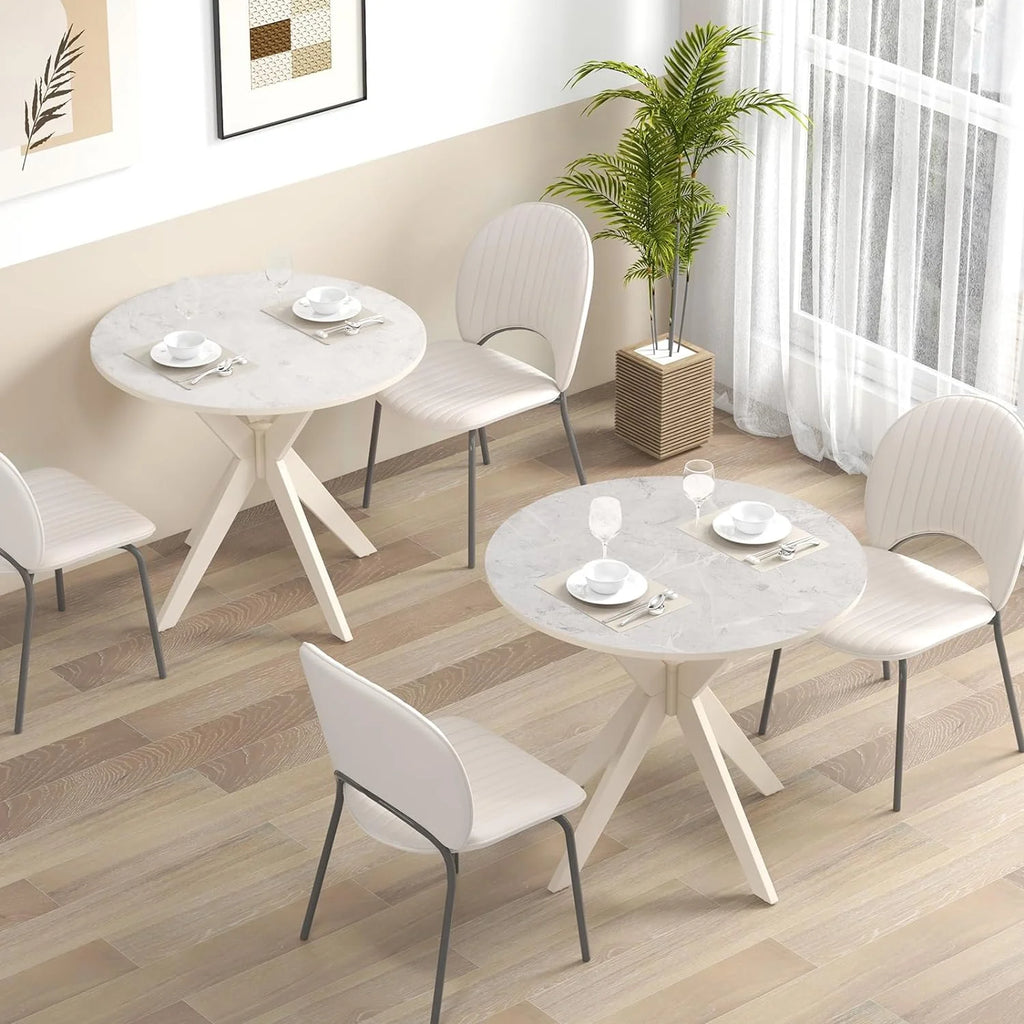 36" Round Wood Dining Table C3757