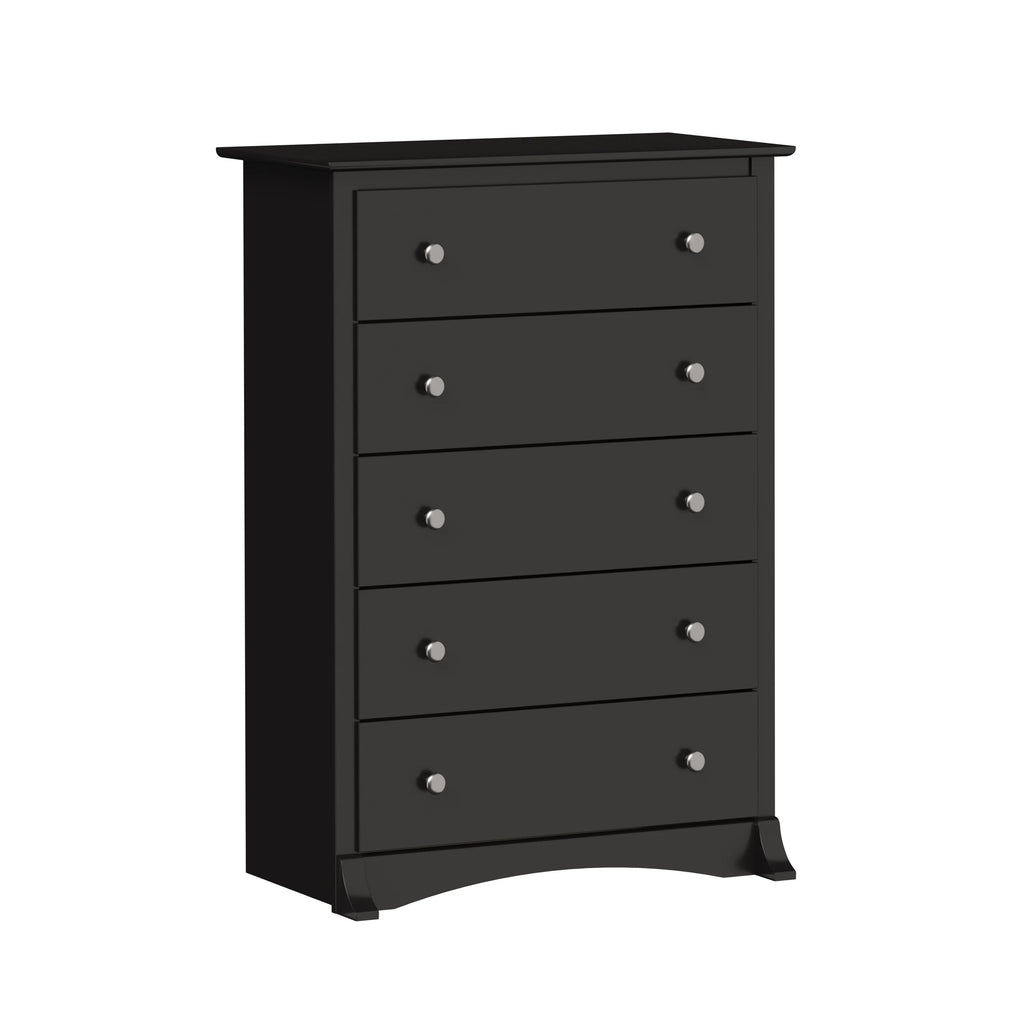 Black 5 Drawer Chest C8725