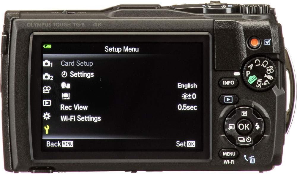 Black Tough TG-6 Digital Camera with Neoprene Case and Starter Kit Y276