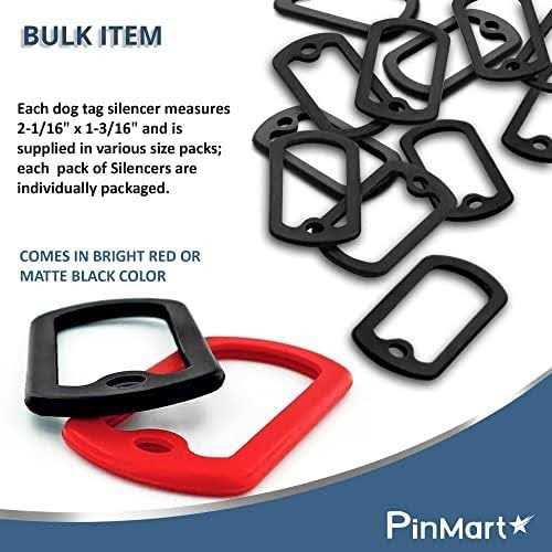 Dog Tag Silencer Silicone Rubber ID Tag Protector F864