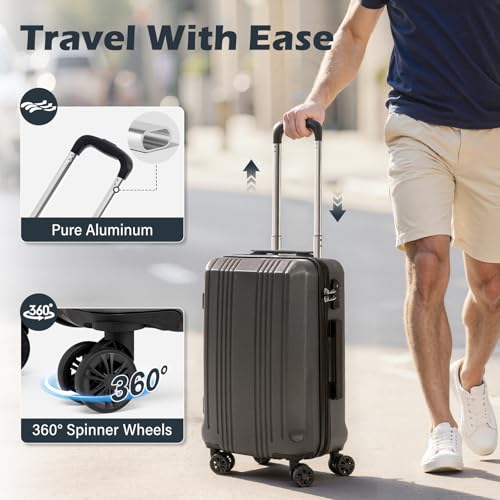 Lightweight Hardshell Spinner Luggage with TSA Lock 20in 24in 28in Q535180