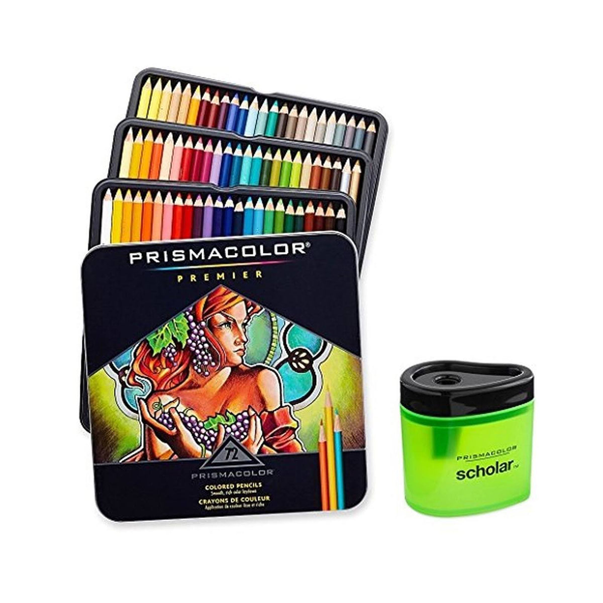 Set of 72 Assorted Colors Colored Pencil Set L113887
