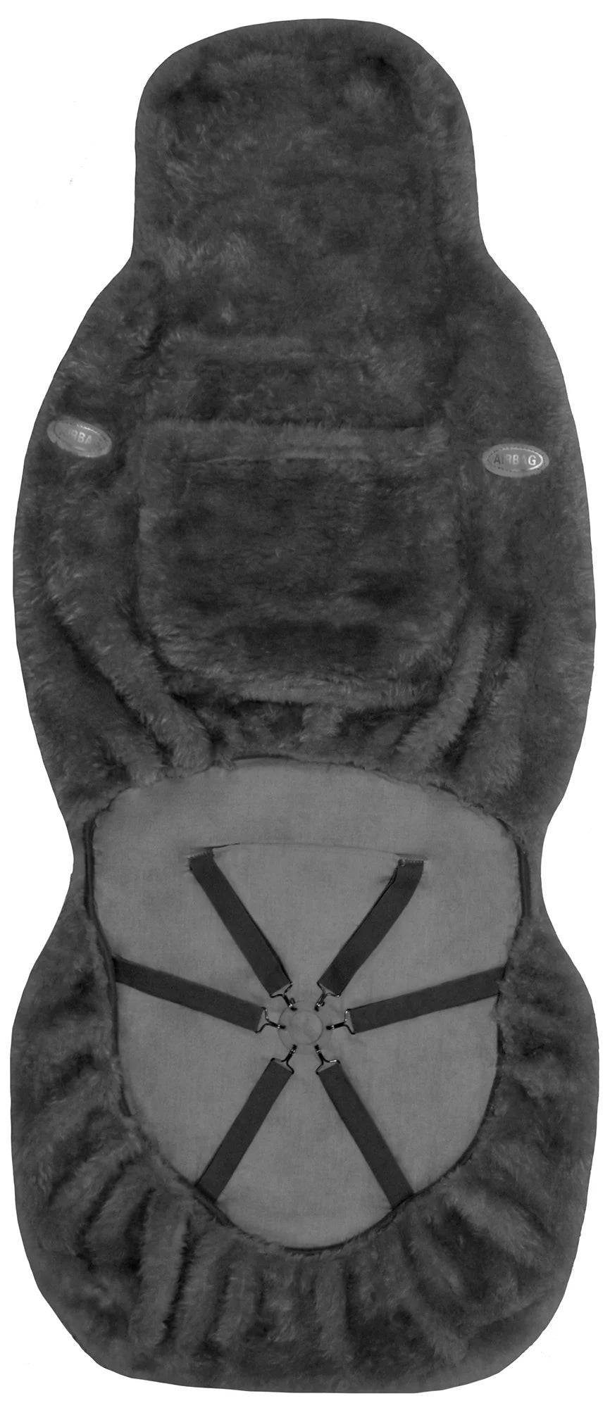 Sheepskin Seat Cover Gray L340