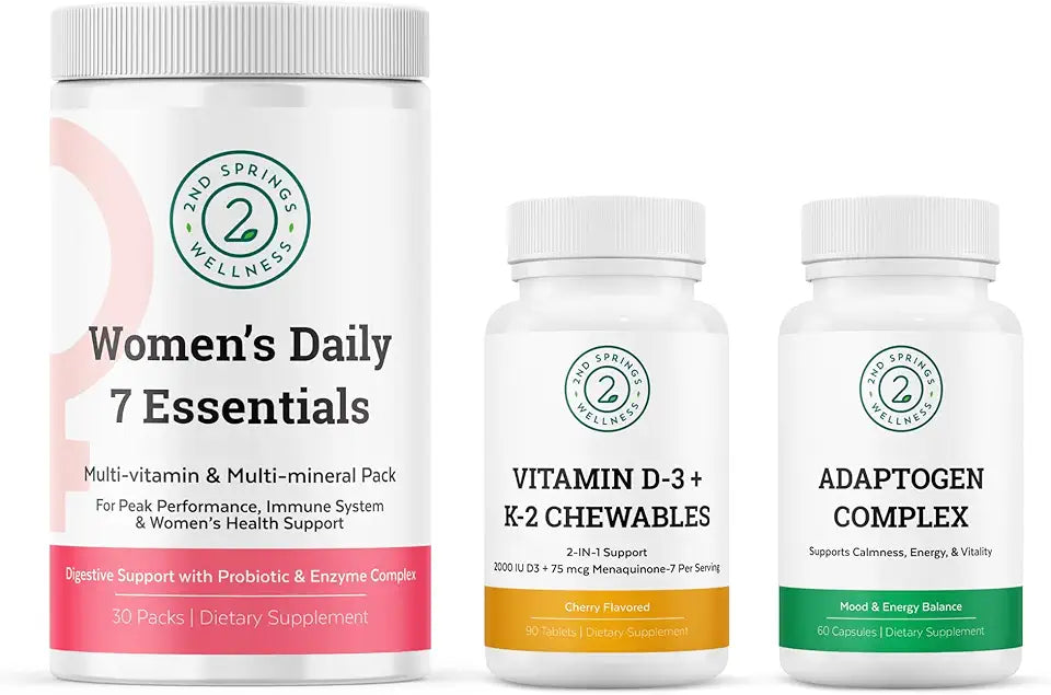 Vitamin D3 + K2 Chewables & Adaptogen Complex Bundle X281717
