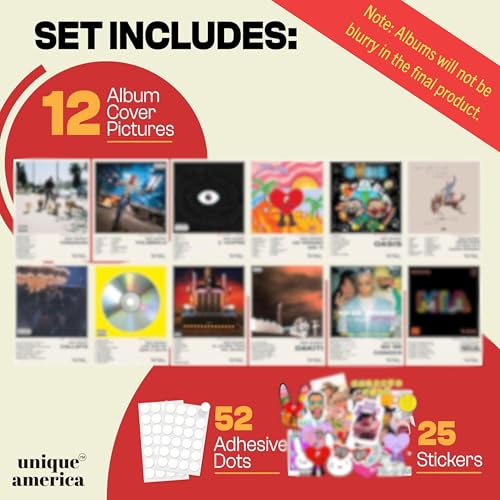 12 Pcs Album Cover Posters 12x16" M162