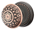 Solid Brass Door Knob Set with Rope Rosette P18982