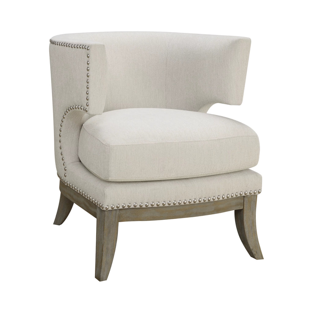 White and Weathered Grey Accent Chair J21473