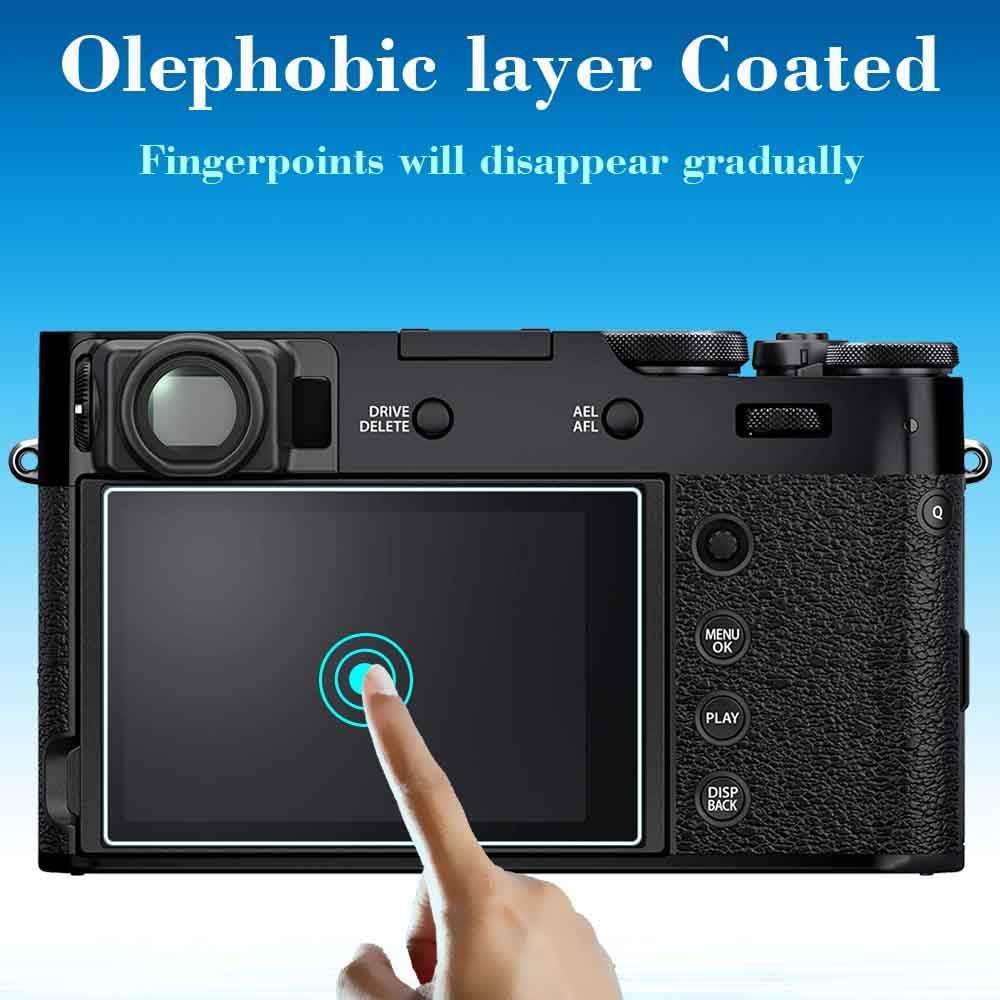 3Pack 0.3mm 9H Tempered Glass Screen Protector with Hot Shoe Cover E281