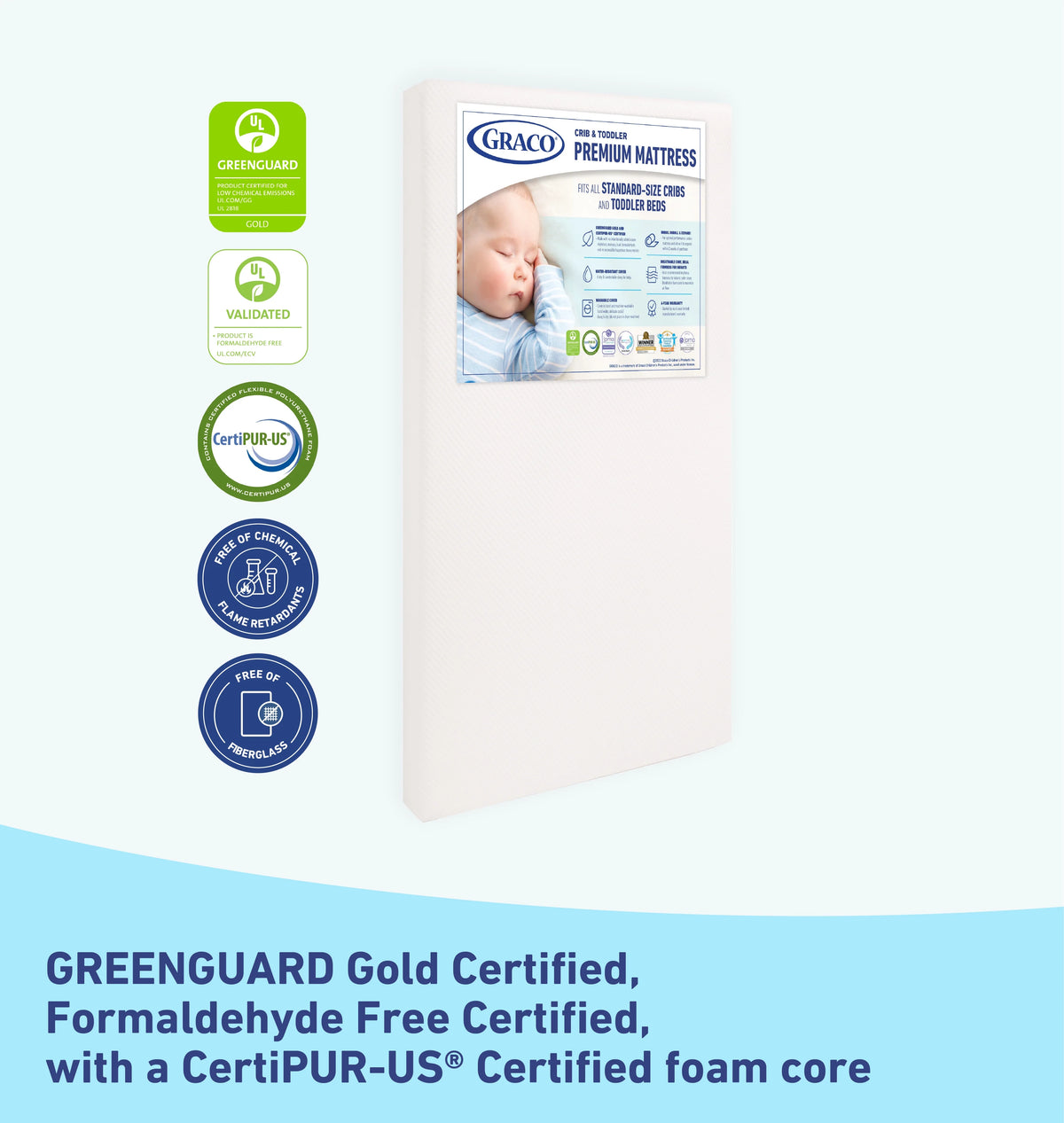 Premium Foam Crib & Toddler Mattress Q93673