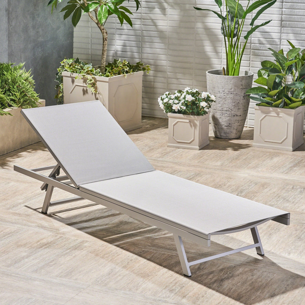 Aluminum Mesh Chaise Lounge A540425