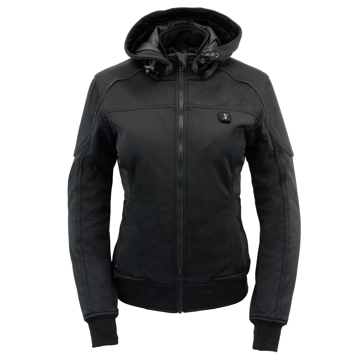 Women's Black Heated Soft Shell Racing Style Jacket Medium Z89267