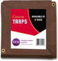 Gold 12 by 14 Feet Waterproof Canvas Tarp with Rustproof Grommets R42186