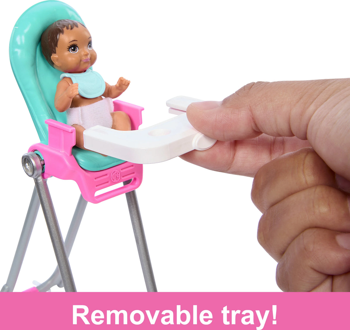 10 Piece Barbie Doll and Baby Playset Q396