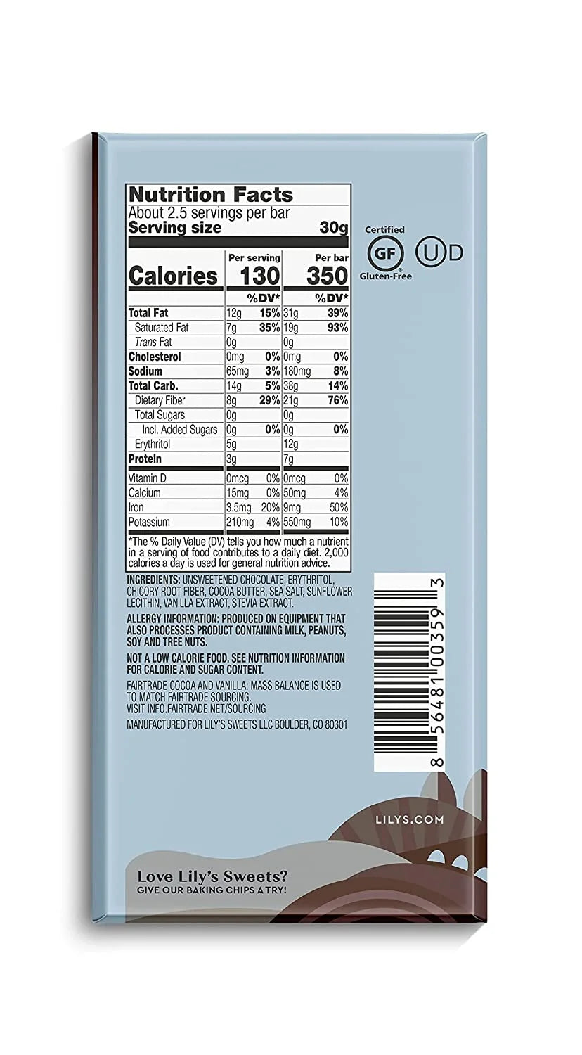 Dark Chocolate Bar 70% Cocoa 2.8 ounce 12-Pack F1723