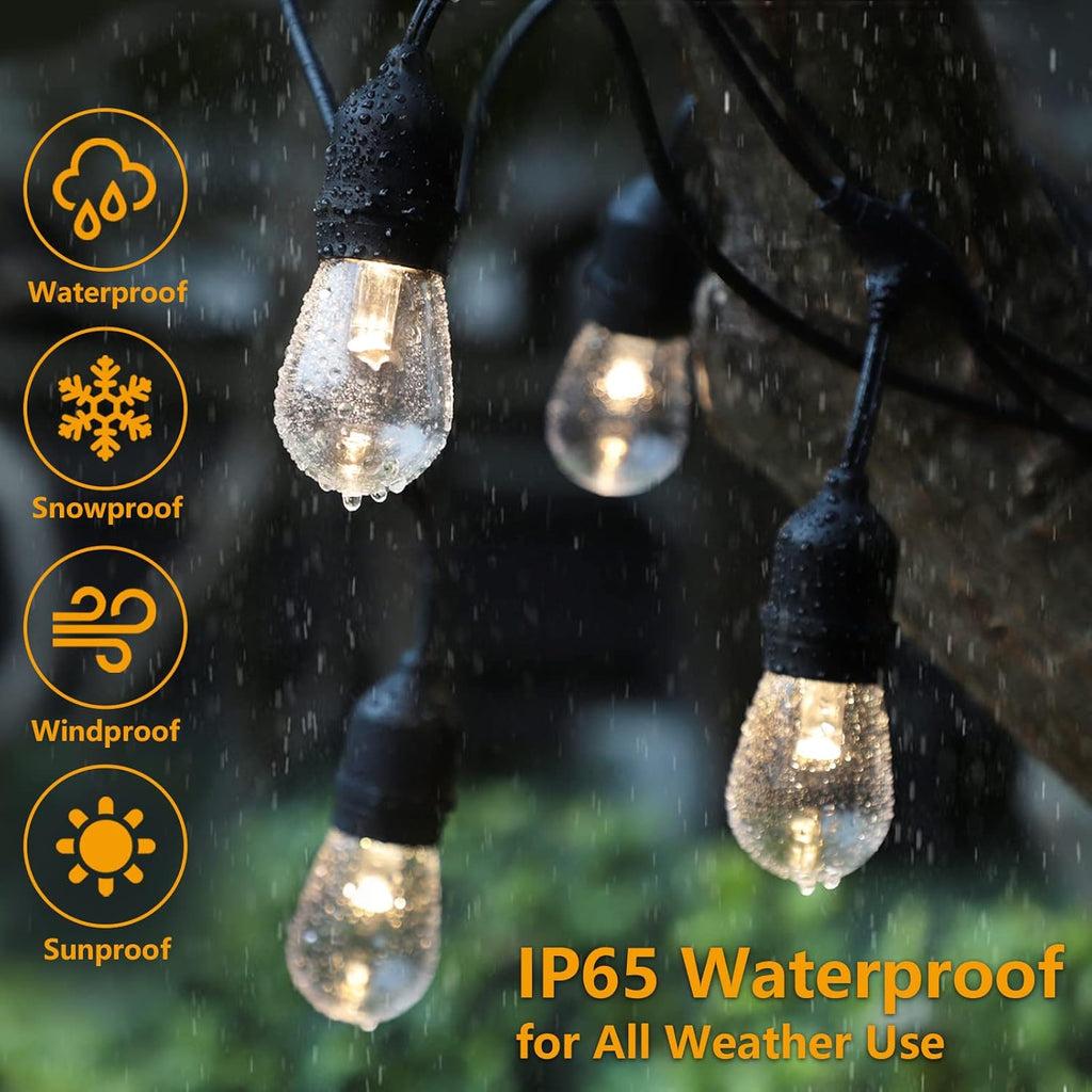 48FT Waterproof Dimmable LED String Lights with Remote Q113628