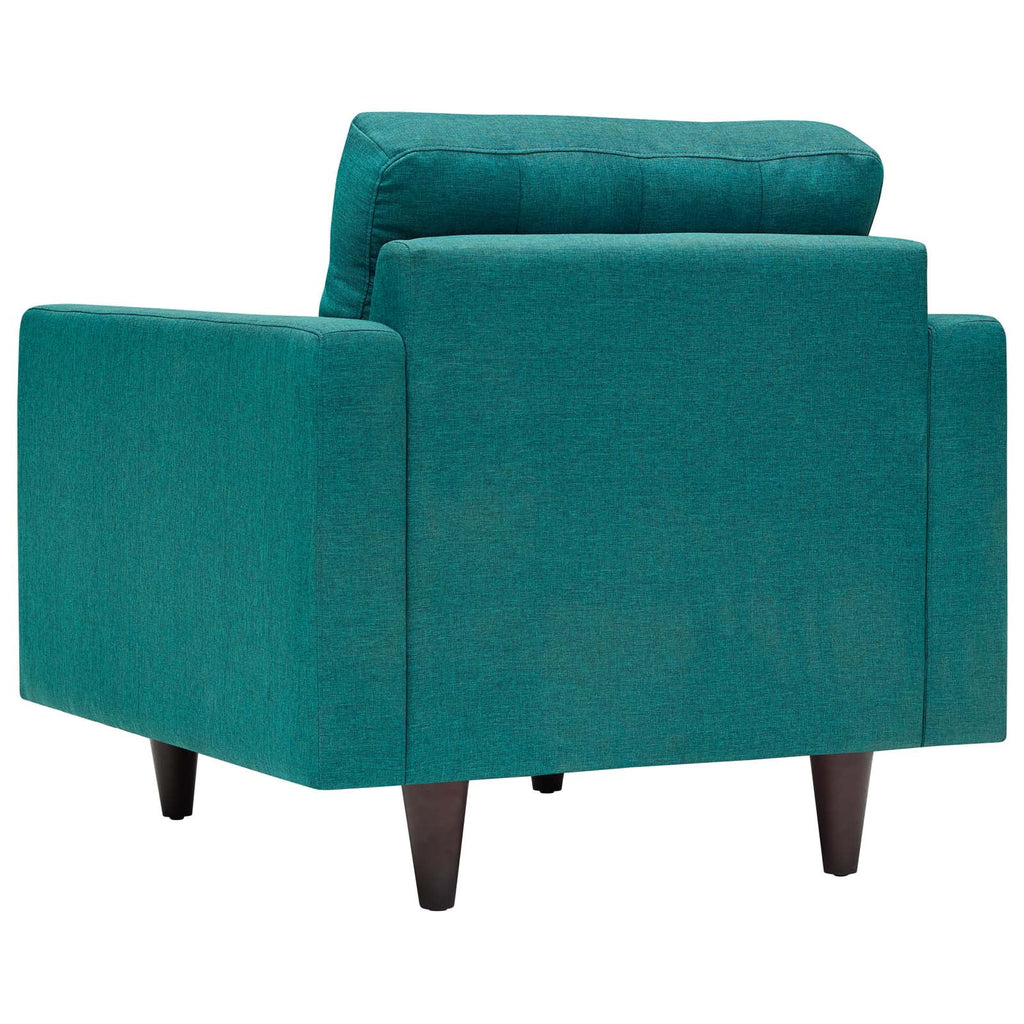 Fabric Aqua Blue Armchair and Sofa Set J956617