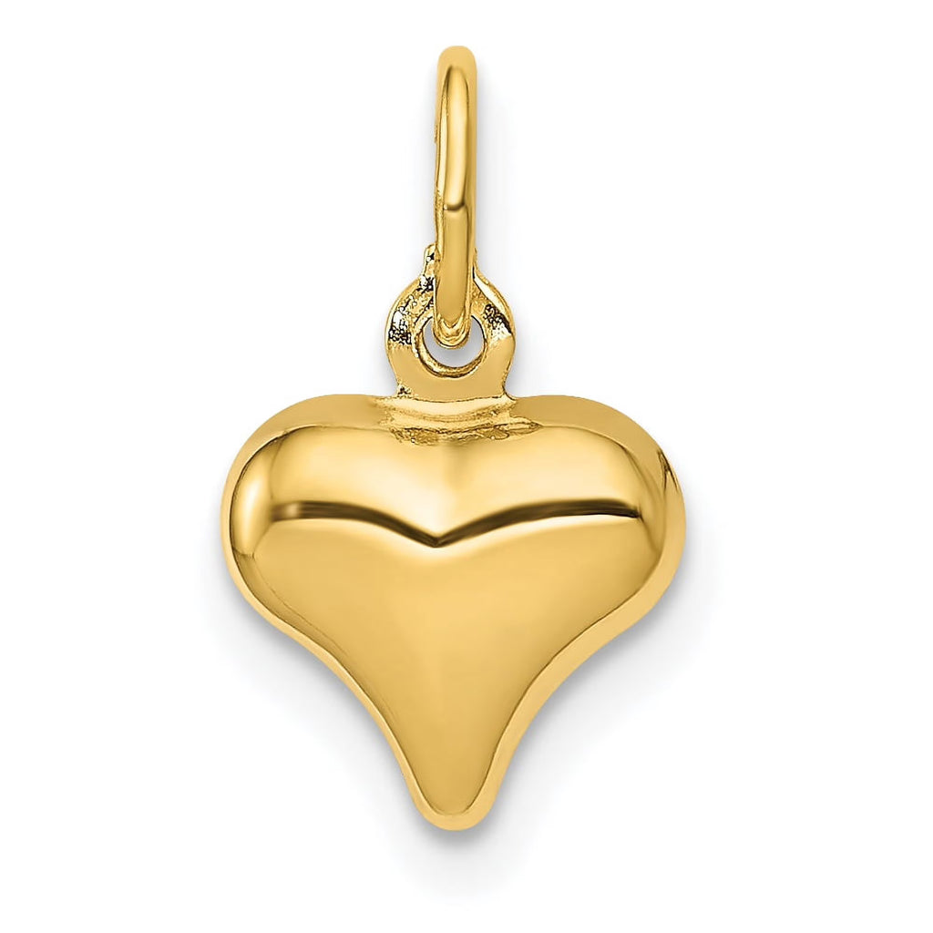 10K Yellow Gold Polished Heart Charm W162105