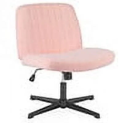 Armless Criss Cross Legged Adjustable Swivel Padded Fabric Office Chair D484162