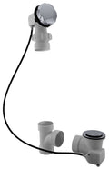 Polished Chrome PVC Cable Drive Bath Waste X387506