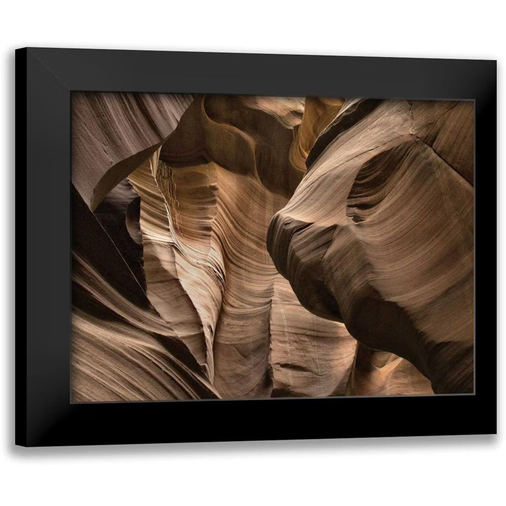 Black Modern Framed Art Print - Antelope Canyon III D4765