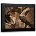 Black Modern Framed Art Print - Antelope Canyon III D4765