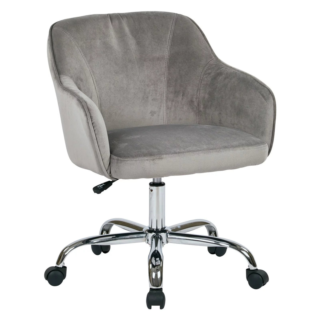 Charcoal Velvet Task Chair Q160304