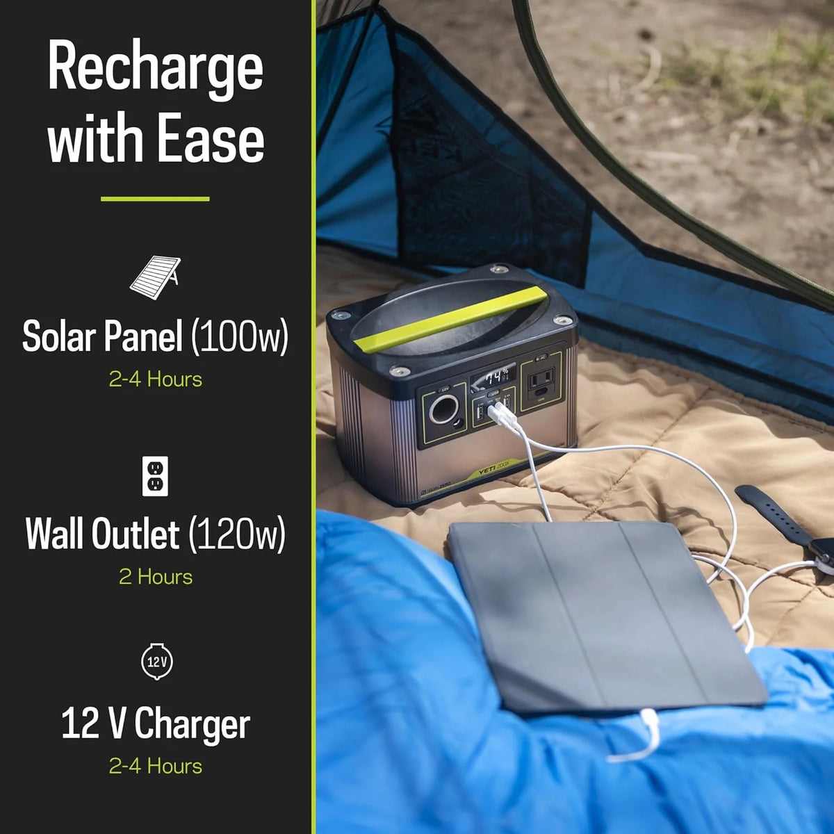 Portable Power Station 187Wh Lithium Battery 120 Watt AC Inverter G99716