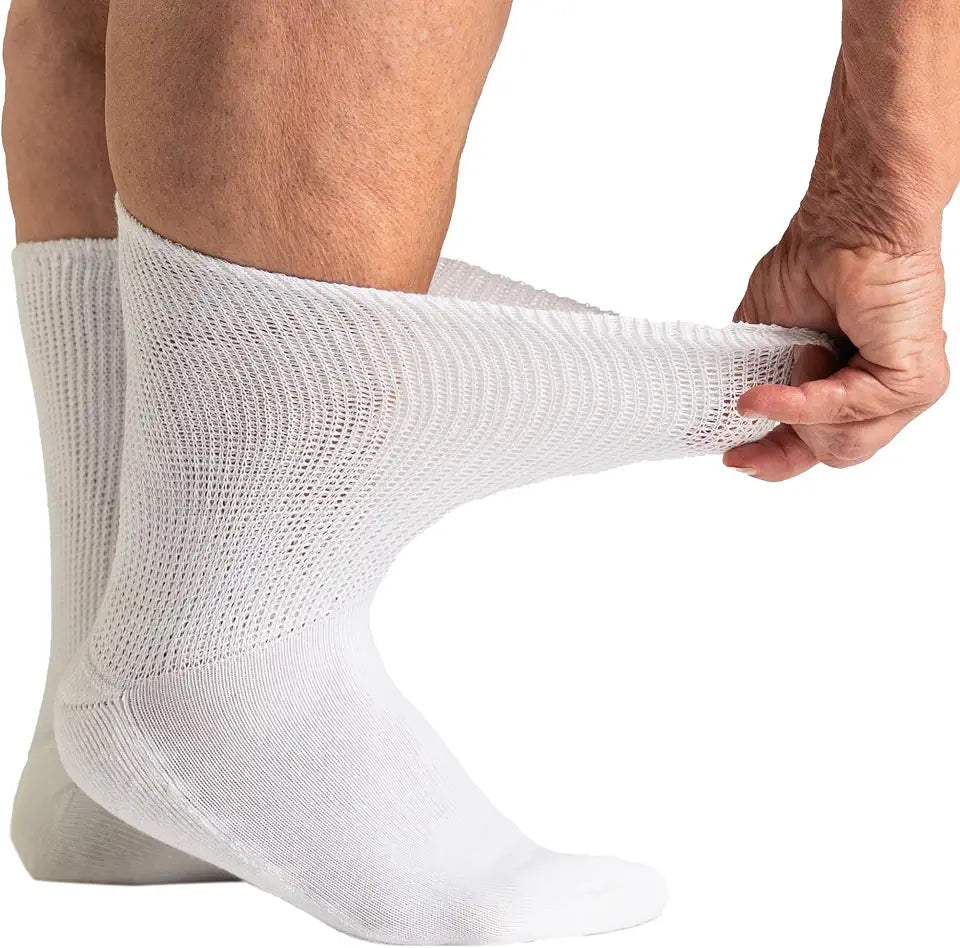 Non Binding Diabetic Crew Socks I38635