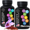 Vegan Iron Supplements and Saffron Bundle Z998