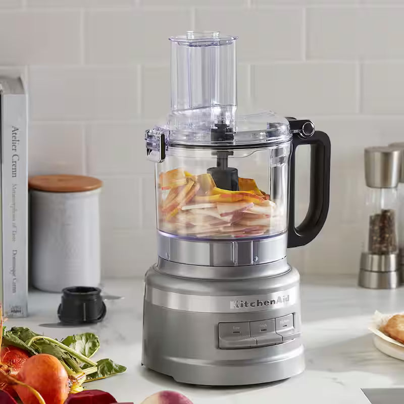 3-Speed Contour Silver Food Processor with Locking Lid S580