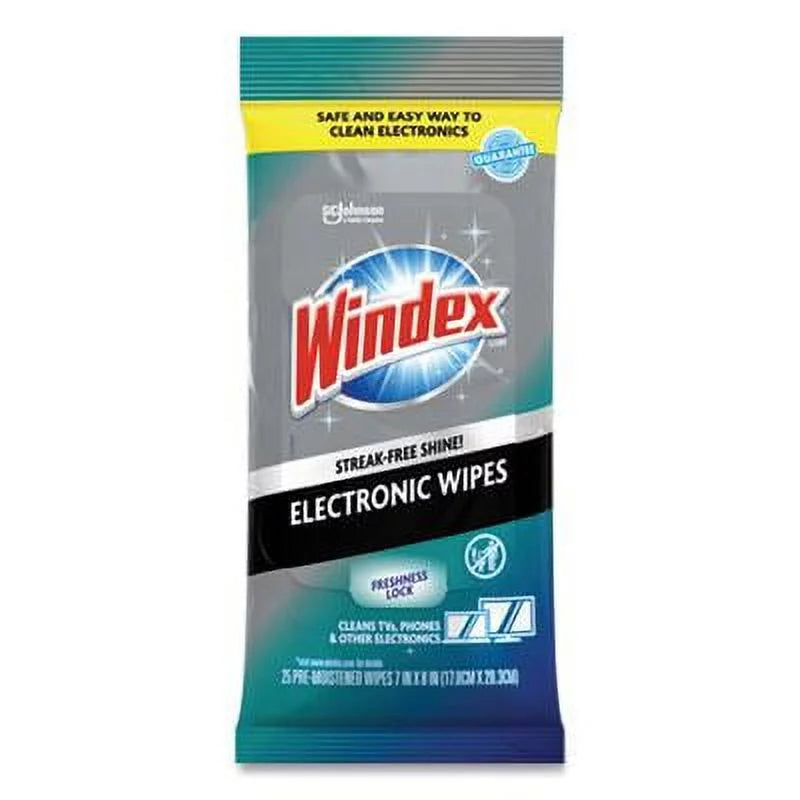 Electronics Cleaner, 25 Wipes, 12 Packs O819624