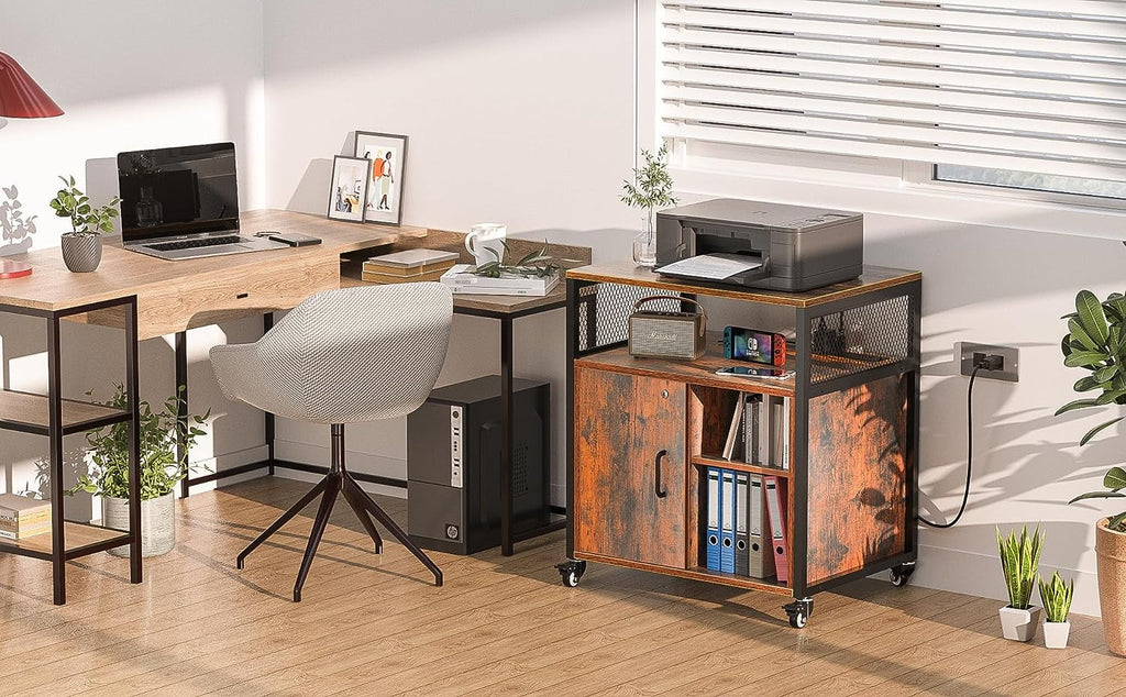 Filing Cabinet with Lock and Charging Station D33713
