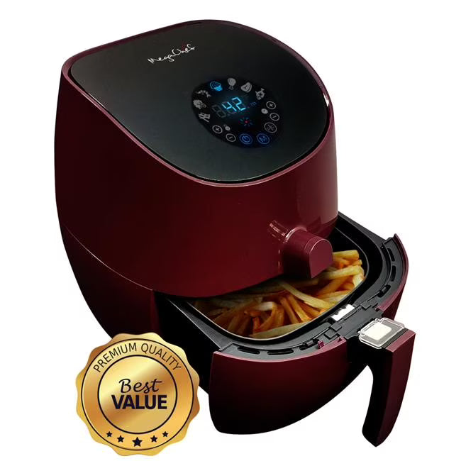 3.5 Quart Airfryer Multi-Cooker Burgundy Y769