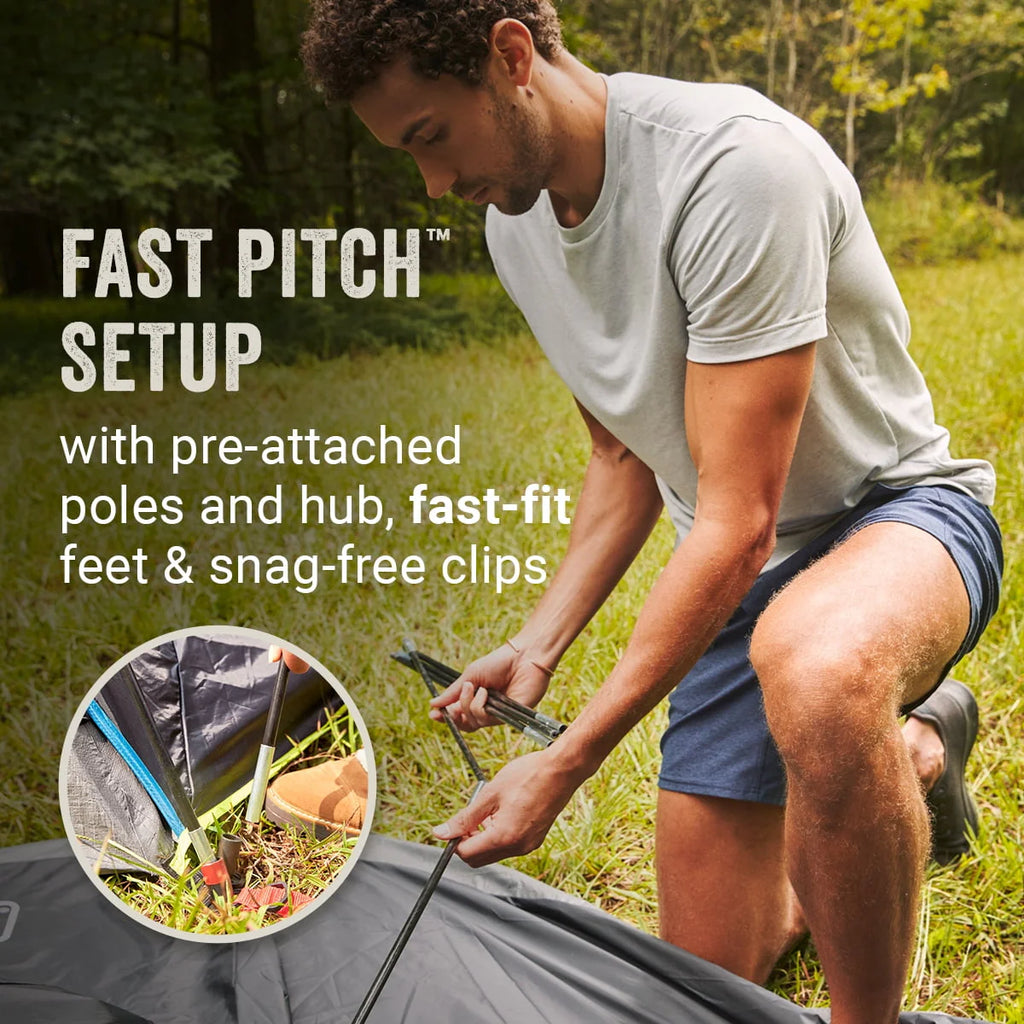 4-Person Dark Room Dome Camping Tent with Screen Room O906