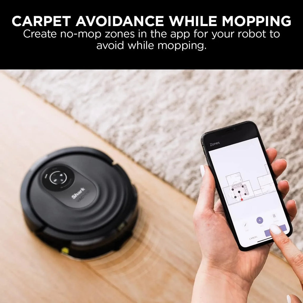 Black Silver LiDAR Navigation Robot Vacuum & Mop P65707