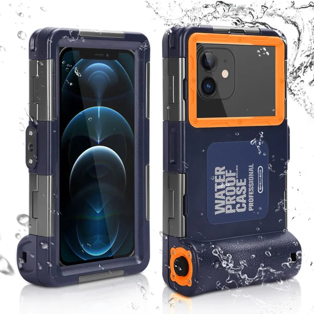 Waterproof Protective Case for Phones Up to 6.9 Inch with Lanyard S460208