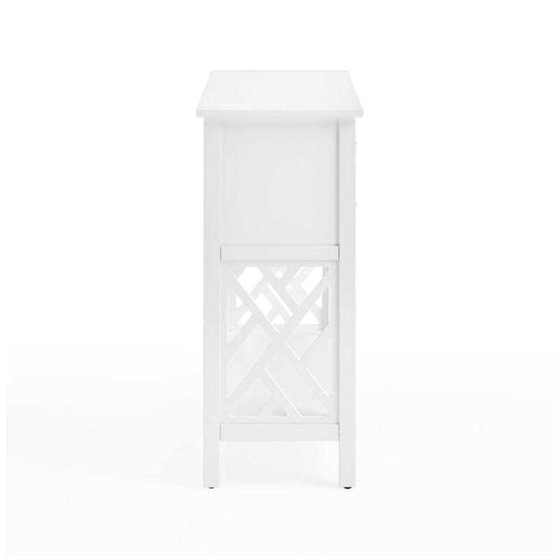 Wood Console Table with 4-Drawers W70015