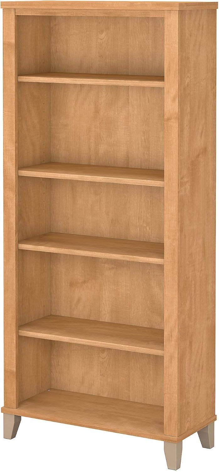 5 Shelf Bookcase, Sand Oak M3605