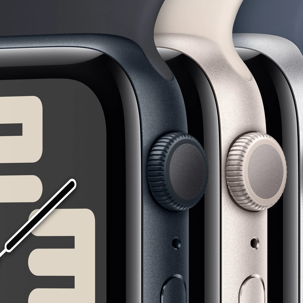 Midnight Aluminum Case Apple Watch SE GPS 44mm with Midnight Sport Band W801