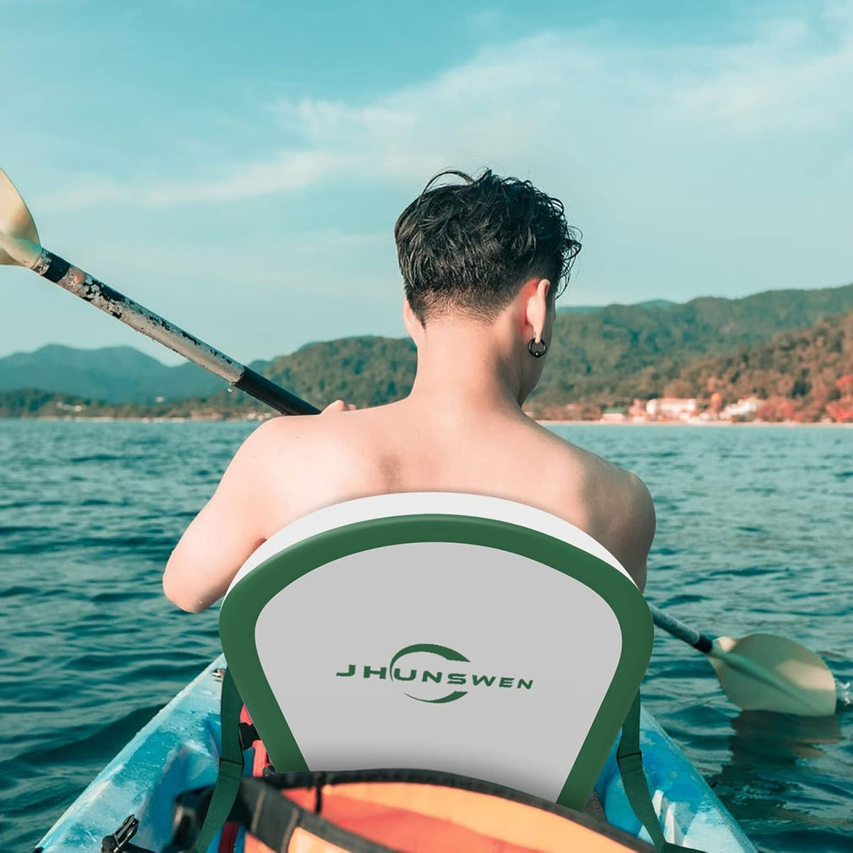 Inflatable Detachable Kayak Seat with Adjustable Straps, Pack of 2 E885