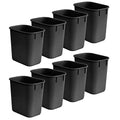 Plastic Wastebasket 3.25 Gallon Set of 8 O700