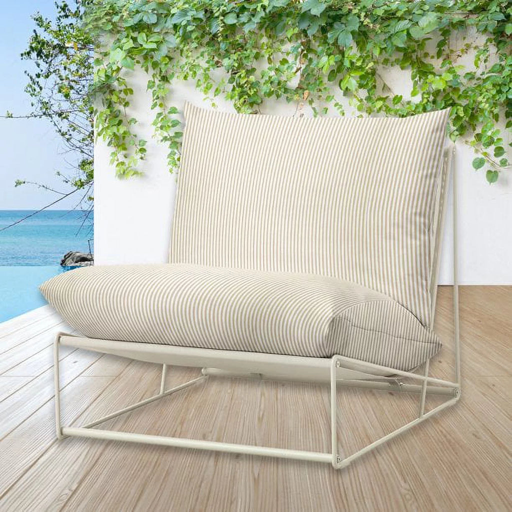 Beige Stripe Outdoor Slipcovers S58105