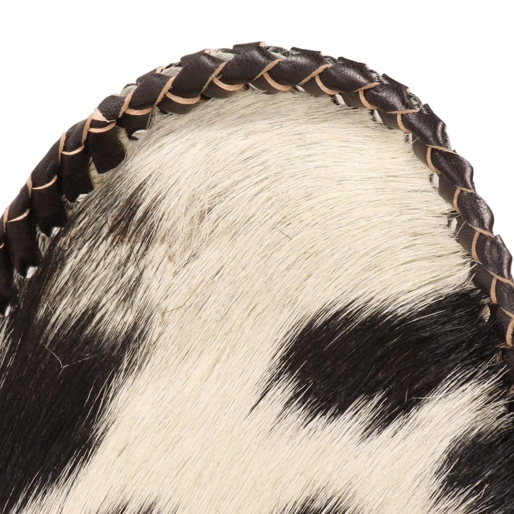 Black and White Goat Leather Butterfly Chair O379515