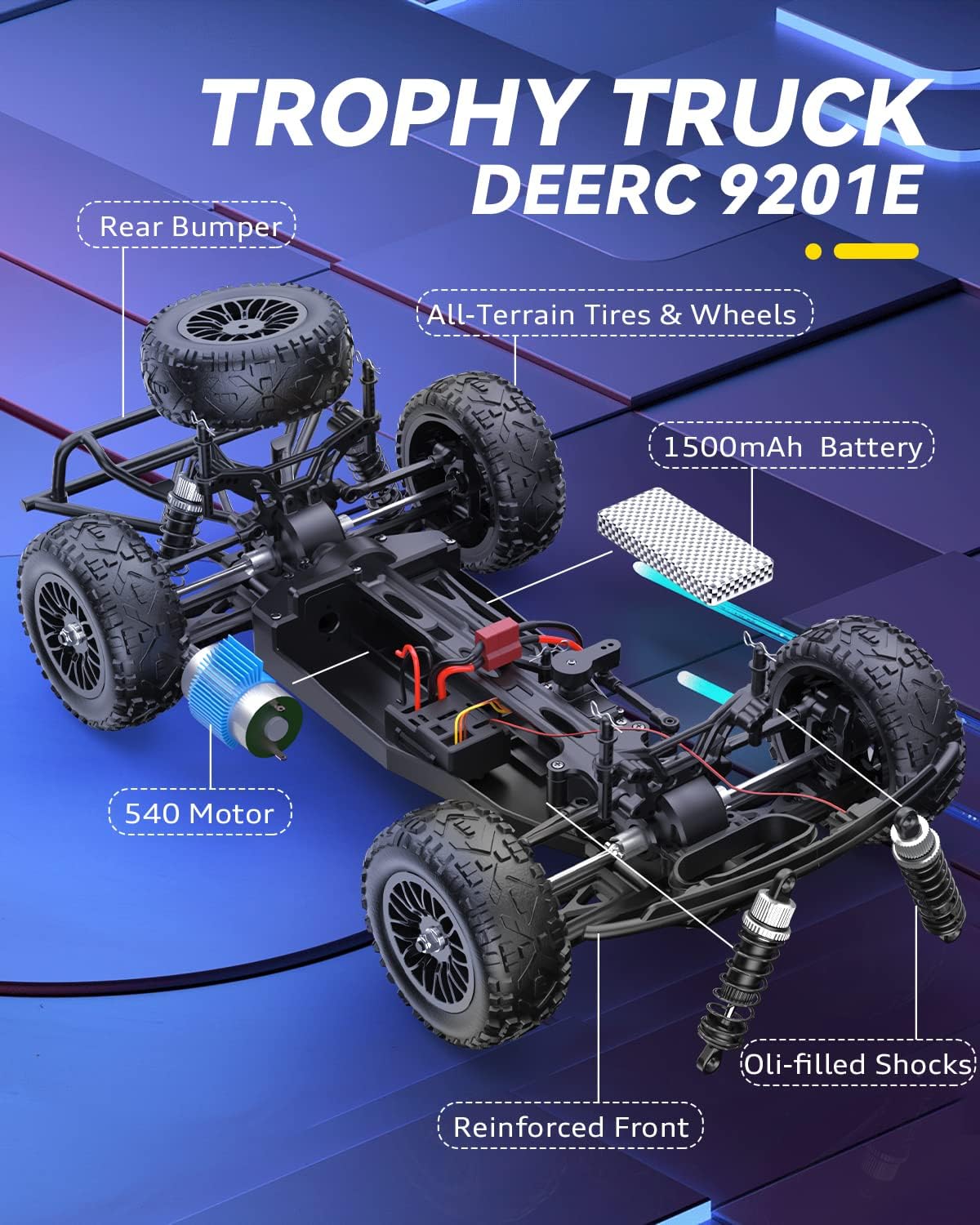 1:12 4x4 Remote Control Truck with Lights H20357