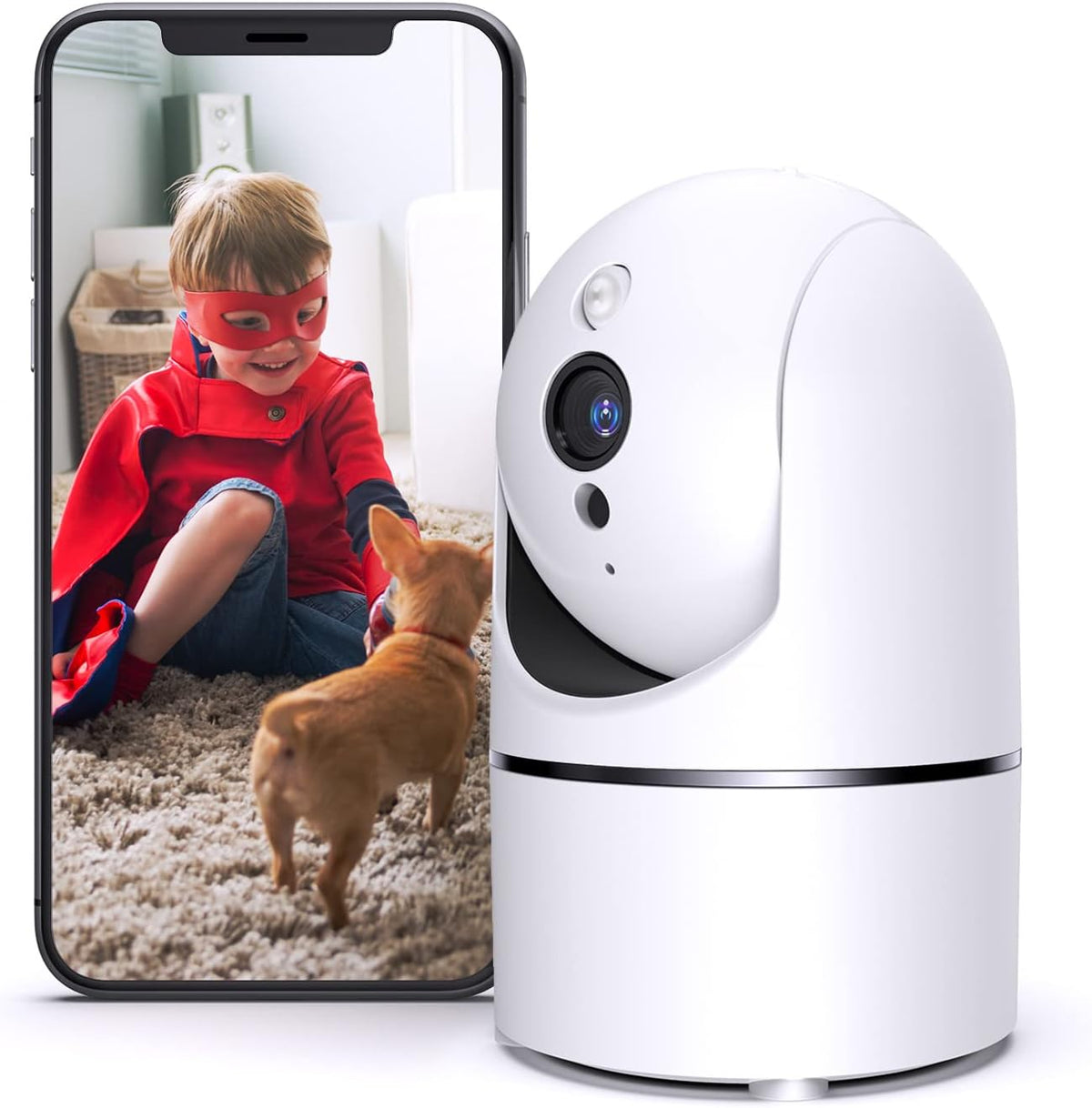 2K Security Camera with Night Vision, 2-Way Audio, Pack of 2 F820