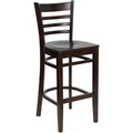 Ladder Back Wooden Bar Stool W3349