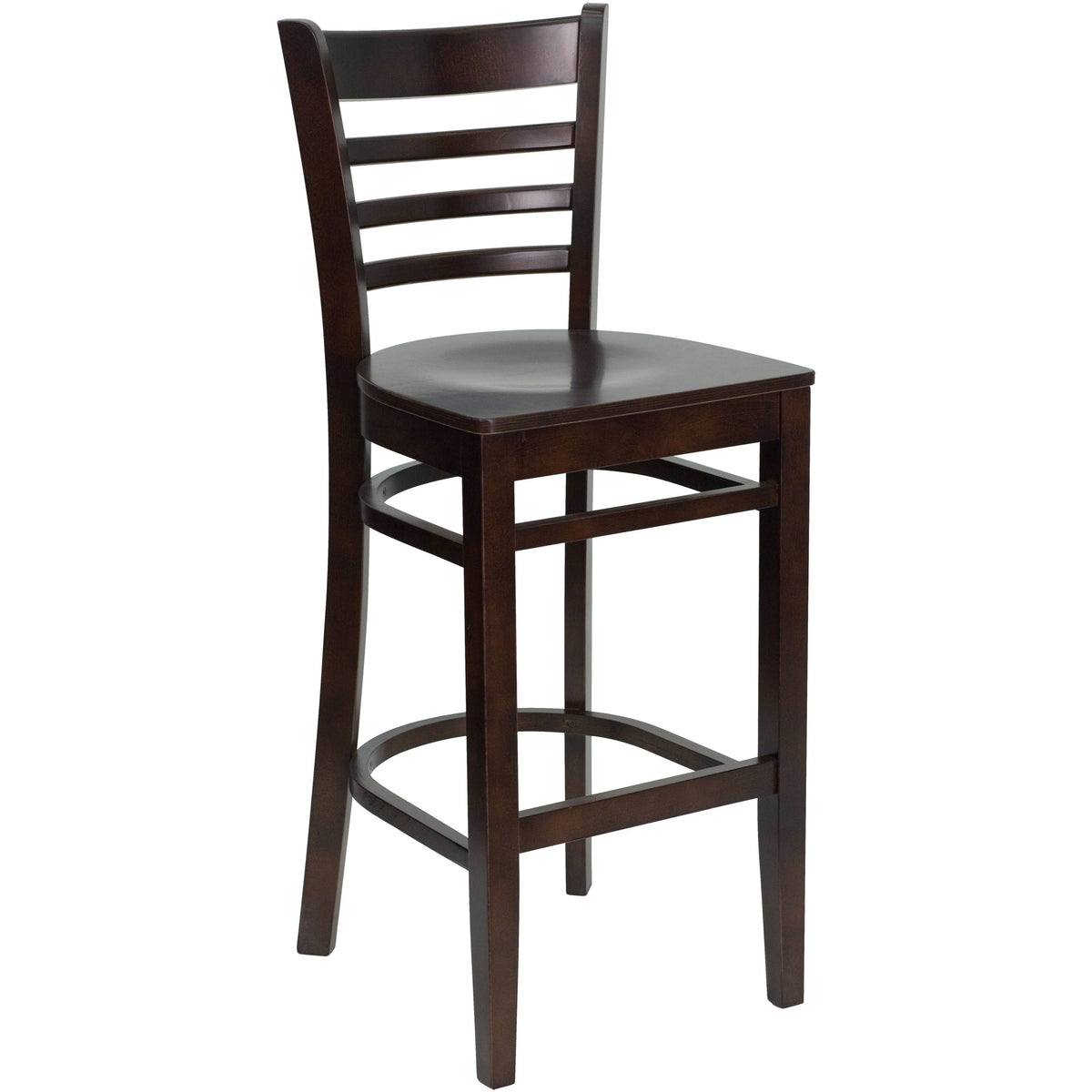 Ladder Back Wooden Bar Stool W3349